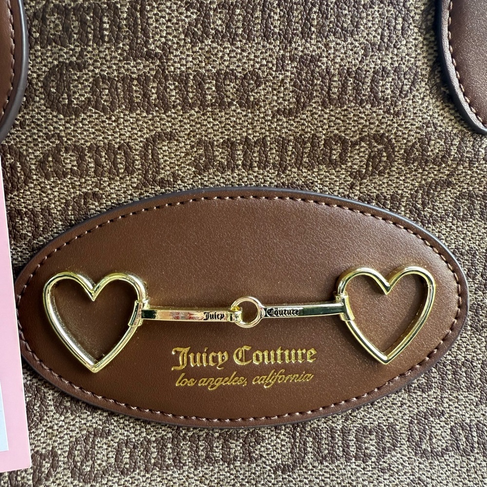 Juicy Couture Monogram Brown Satchel NWT - Picture 4 of 6
